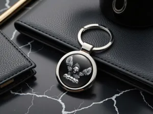 Cute Keychains Glossy Finish Modern Style